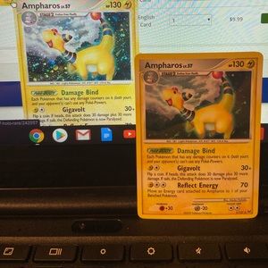 Pokémon holo rare Ampharos